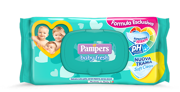 SALVIETTE PAMPERS BABY FRESH x50pc